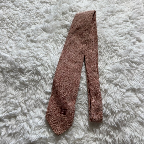 Givenchy Tan and Peach Classic Neck Tie - Picture 1 of 8